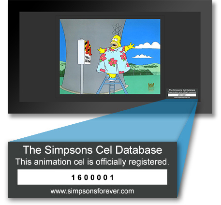 Own a Simpsons Cel? Register It Today!
