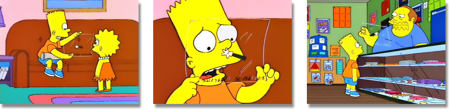 Screen Capture of Bart and Lisa with Cel (Lady Bouvier's Lover - 1F21) Screen Capture of Bart and Lisa with Cel (Lady Bouvier's Lover - 1F21)