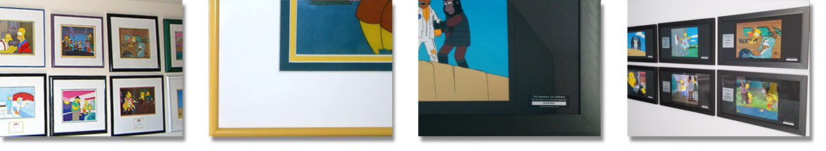 Framing Simpsons Cels