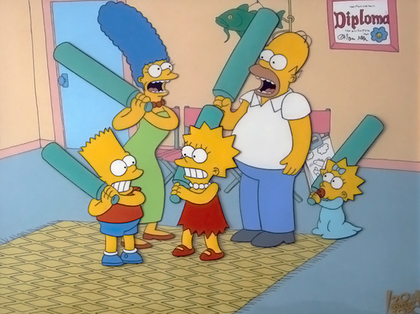 The Simpsons Original Production Cel - 1600010